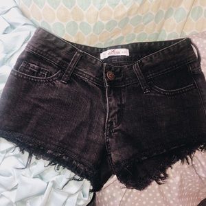 Hollister Black Jean Shorts